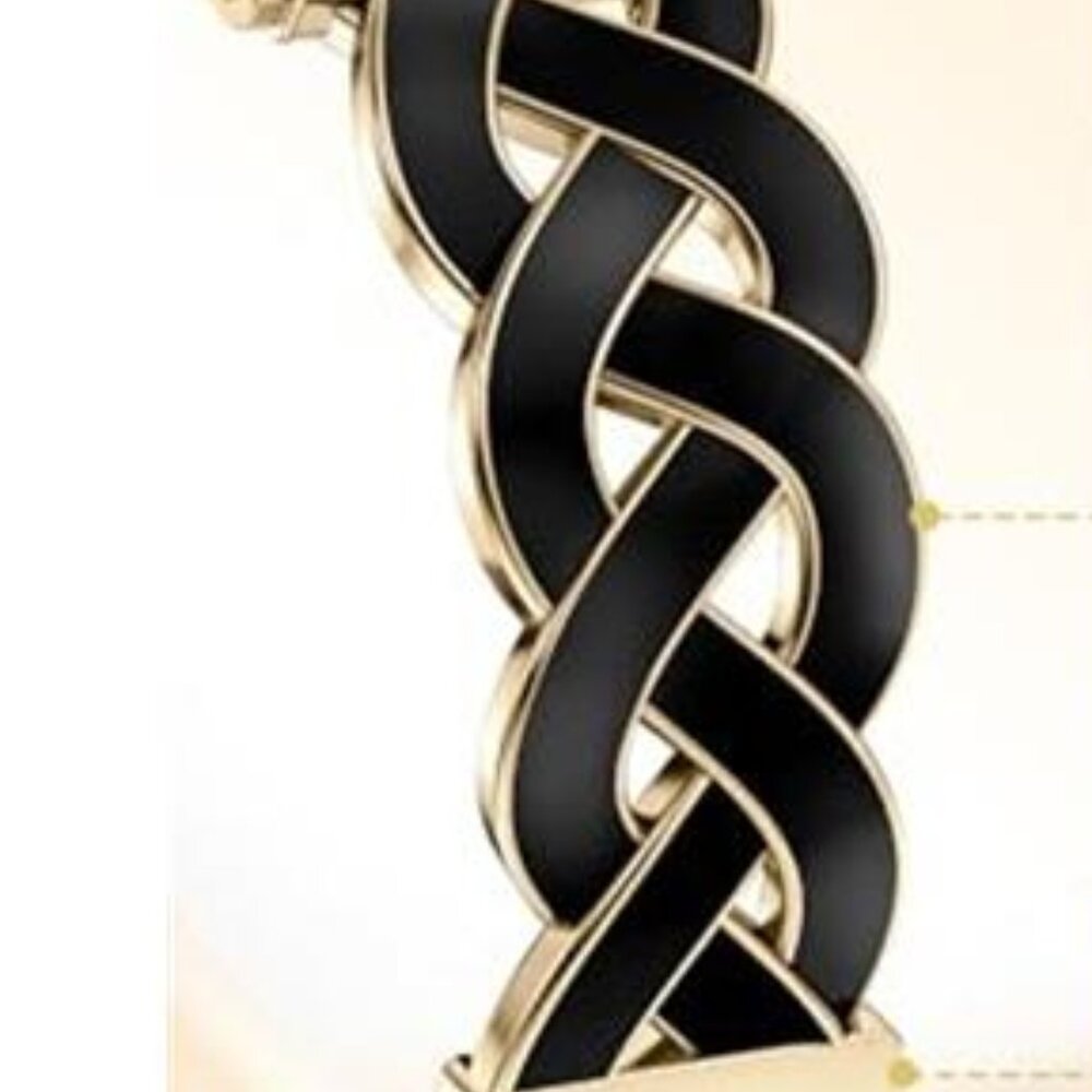 NEW Gold/Black Design Luxury Dressy Apple Watch Band - Picture 2 of 4